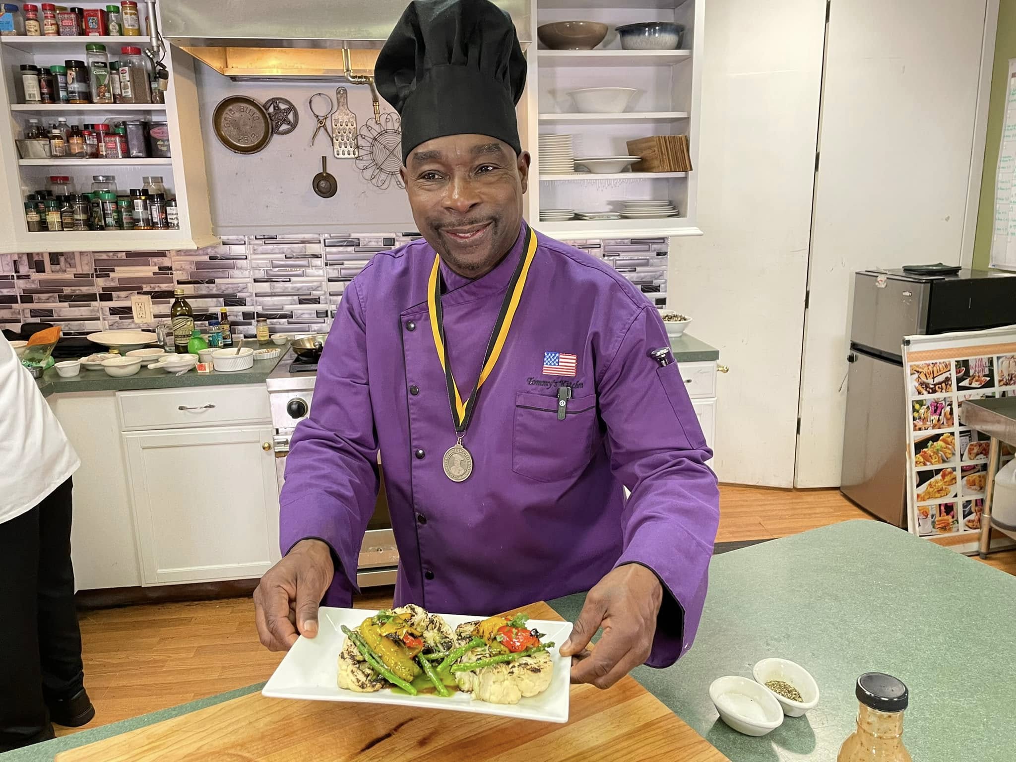 Chef Tommy Washington in the Kitchen